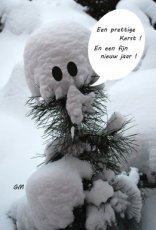 Kerst Denne-sneeuwman